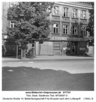 Tilsit, Stadt, Stadtkreis Tilsit   Tilsit, Deutsche Str. zwischen Wasserstr. und Packhofstr.