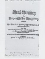 Königsberg (Pr.), Stadtkreis Königsberg  Königsberg, Brauereien, Brau-Ordnung Königsberg, Brauereien