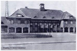 Königsberg (Pr.), Stadtkreis Königsberg  Königsberg (Pr.), Bahnhof Holländerbaum II Königsberg, Stadtteil Kosse