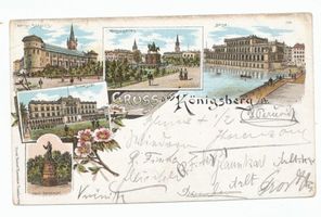 Königsberg (Pr.), Stadtkreis Königsberg  Königsberg (Pr.), Königsgarten, Börse, Schloss, Universität Königsberg, Universität