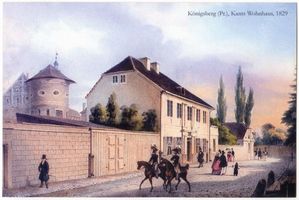 Königsberg (Pr.), Stadtkreis Königsberg  Königsberg (Pr.), Kants Wohnhaus 1829 