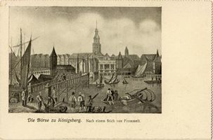 Königsberg (Pr.), Stadtkreis Königsberg  Königsberg (Pr.), Die Börse, Nach einem Stich von Frommelt 