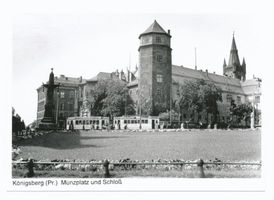 Königsberg (Pr.), Stadtkreis Königsberg Münzplatz Königsberg (Pr.), Münzplatz mit Schloß von der nord-ost Seite Königsberg, Schloß