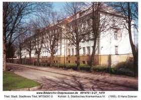 Tilsit, Stadt, Stadtkreis Tilsit Kohlstraße 5  Tilsit, Krankenhäuser, Heilanstalten