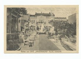 Tilsit, Stadt, Stadtkreis Tilsit Hohe Straße 40 Tilsit, Hohe Straße 40, Garten des Cafe  Kaiserkrone  VI 