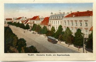 Tilsit, Stadt, Stadtkreis Tilsit Deutsche Straße Tilsit, Deutsche Str. mit Napoleonhaus II 