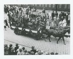 Tilsit, Stadt, Stadtkreis Tilsit Gerichtsstraße Tilsit, Heimatfest 22.-24.08.1930, Prunkwagen im Festumzug 