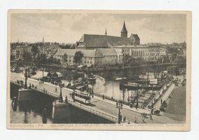 Königsberg (Pr.), Stadtkreis Königsberg  Königsberg (Pr.), Dominsel mit alter Universität und Holzbrücke XII Königsberg, Stadtteil Kneiphof