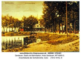 Gerdauen, Stadt und Bahnstation, Kreis Gerdauen