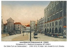 Königsberg (Pr.), Stadtkreis Königsberg Fritz-Tschierse-Platz (fr. Gesekusplatz)  Königsberg, Stadtteil Altstadt (Umgebung des Schlosses)