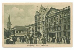 Königsberg (Pr.), Stadtkreis Königsberg Steindamm Königsberg, Steindamm mit dem Hotel Berliner Hof Königsberg, Steindamm