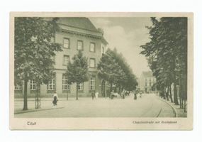 Tilsit, Stadt, Stadtkreis Tilsit Clausiusstraße Tilsit, Clausiusstraße mit Reichsbank 