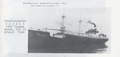 Königsberg (Pr.), Stadtkreis Königsberg  Königsberg, Uniongießerei, Werft, Frachtdampfer Tilsit Königsberg, Union-Giesserei