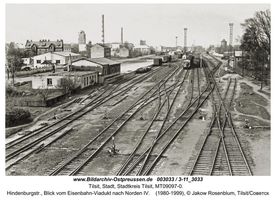 Tilsit, Stadt, Stadtkreis Tilsit Hindenburgstraße  Tilsit, Bereich östl. Graf-Keyserlingk-Allee, südl. Ortsteilgrenze Stolbeck, südl. Stolbecker Str., westl. Bahn, nördl. Stadtwald