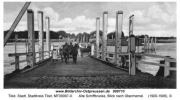 Tilsit, Stadt, Stadtkreis Tilsit   Tilsit, Alte Schiffbrücke