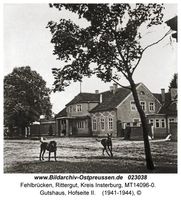 Fehlbrücken, Rittergut, Kreis Insterburg