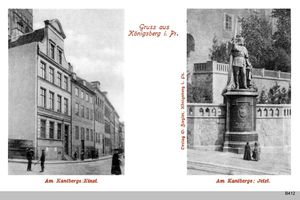 Königsberg (Pr.), Stadtkreis Königsberg  Königsberg, Kantberg Einst und Jetzt 