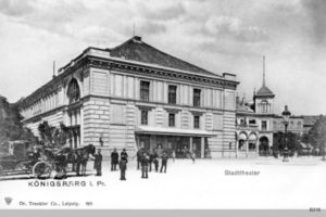 Königsberg (Pr.), Stadtkreis Königsberg Paradeplatz Königsberg, Stadttheater IV Königsberg, Stadttheater