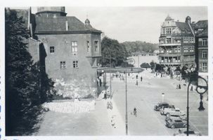 Königsberg (Pr.), Stadtkreis Königsberg  Königsberg (Pr.), Blick vom Schloß auf den Schloßplatz Königsberg, Stadtteil Altstadt (Umgebung des Schlosses)