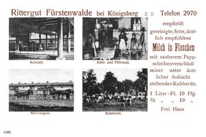Fürstenwalde Kr. Samland, Gem. Dossitten, Kreis Samland 