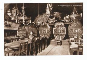 Königsberg (Pr.), Stadtkreis Königsberg  Königsberg (Pr.), Schloß, Die große Halle im Blutgericht Königsberg, Weinrestaurant 