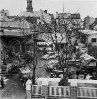 Tilsit, Stadt, Stadtkreis Tilsit Hohe Straße 88 Tilsit, Blick auf den Hof der Kornhausgenossenschaft e.G.m.b.H. Tilsit, Hohe Str. zwischen Saarstr. (fr. Kirchenstr.) und Dammstr., südlicher Teil (Nr. 82-96)