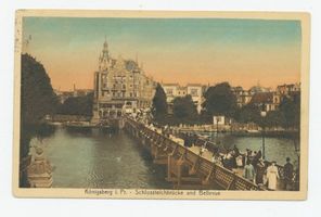 Königsberg (Pr.), Stadtkreis Königsberg  Königsberg (Pr.), Schloßteichbrücke und Bellevue Königsberg, Schloßteichbrücke