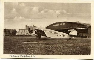 Königsberg (Pr.), Stadtkreis Königsberg  Königsberg, Flughafen Devau, Junkers G 31 Königsberg, Flughafen Devau