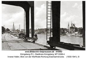 Königsberg (Pr.), Stadtkreis Königsberg   Königsberg, Innerer Hafen (Alter Hafen östlich der alten Eisenbahnbrücke)