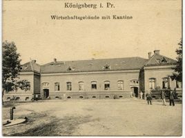 Königsberg (Pr.), Stadtkreis Königsberg Radziwillstraße 9 Königsberg (Pr.), Kaserne des Pionierbataillons Fürst Radziwill - Wirtschaftsgebäude mit Kantine Königsberg, Kasernen, Militärisches