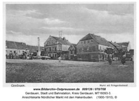 Gerdauen, Stadt und Bahnstation, Kreis Gerdauen