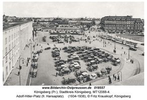 Königsberg (Pr.), Stadtkreis Königsberg Adolf-Hitler-Platz  Königsberg, Hansaplatz und Umgebung