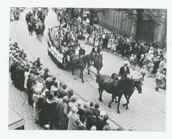 Tilsit, Stadt, Stadtkreis Tilsit Gerichtsstraße Tilsit, Heimatfest 22.-24.08.1930, Prunkwagen im Festumzug 