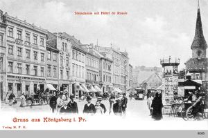 Königsberg (Pr.), Stadtkreis Königsberg Steindamm Königsberg, Steindamm Hotel de Russie Königsberg, Steindammer (Polnische) Kirche