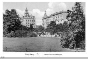 Königsberg (Pr.), Stadtkreis Königsberg Paradeplatz Königsberg, Paradeplatz mit Blick auf Centralhotel 