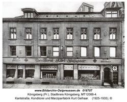 Königsberg (Pr.), Stadtkreis Königsberg Kantstraße (fr. Prinzessinstraße) 11-11a  Königsberg, Stadtteil Altstadt (Umgebung des Schlosses)