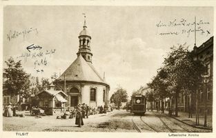 Tilsit, Stadt, Stadtkreis Tilsit  Tilsit,Stadt,  Litauische Kirche - Blick von Westen Tilsit, Litauische Kirche (Christus-Kirche, Landkirche)