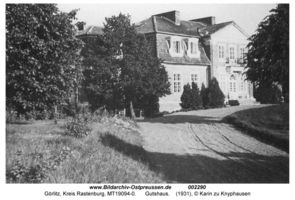 Görlitz Kr. Rastenburg, Gut, Kurhaus und Bahnstation, Kreis Rastenburg