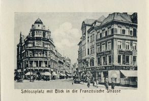 Königsberg (Pr.), Stadtkreis Königsberg  Königsberg (Pr.), Schloßplatz mit Blick in die Französische Straße 