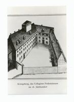 Königsberg (Pr.), Stadtkreis Königsberg Jägerhofstraße Königsberg, Jägerhofstraße,  Collegium Fridericianum im 18. Jhd., Modell 