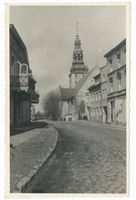 Tilsit, Stadt, Stadtkreis Tilsit Schlossmühlenstraße Tilsit, Schloßmühlenstraße, Blick zur Deutschen Kirche III 