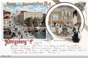 Königsberg (Pr.), Stadtkreis Königsberg Kneiph. Langgasse Königsberg, Preußischer Hof Königsberg, Schloß