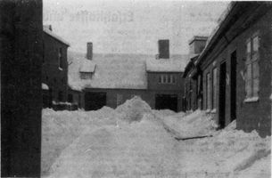 Tilsit, Stadt, Stadtkreis Tilsit Goldschmiedestraße 7 Tilsit, Hof der Goldschmiedestraße 7 (Winteraufnahme) Tilsit, Winter