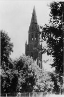 Tilsit, Stadt, Stadtkreis Tilsit Fabrikstraße Tilsit, Fabrikstr. Turm der zerstörten kath. Kirche III Tilsit, Katholische Kirche