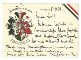 Königsberg (Pr.), Stadtkreis Königsberg Herzog-Albrecht-Allee 15 Königsberg (Pr.), Karte der Burschenschaft Germania II Königsberg, Studentenverbindungen, Korporationen