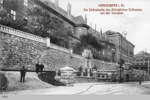 Königsberg (Pr.), Stadtkreis Königsberg  Königsberg, Die Südseite des Schlosses mit der Terrasse I Königsberg, Schloß