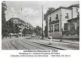 Königsberg (Pr.), Stadtkreis Königsberg Hufenallee  Königsberg, Stadtteil Vorderhufen und nordwestliche Innenstadt