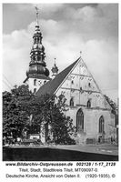 Tilsit, Stadt, Stadtkreis Tilsit Fletcherplatz  Tilsit, Deutsche Kirche (Deutschordens-Kirche, Stadtkirche, Alte Kirche)