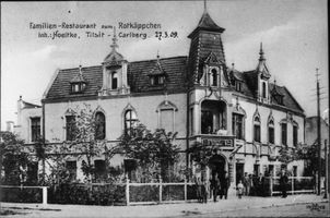 Tilsit, Stadt, Stadtkreis Tilsit  Tilsit, Königsberger Str. (Carlberg), Familien-Restaurant  Zum Rotkäppchen  V 