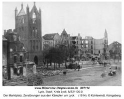 Lyck, Stadt, Kreis Lyck Straße der SA (fr. Kaiser-Wilhelm-Straße)